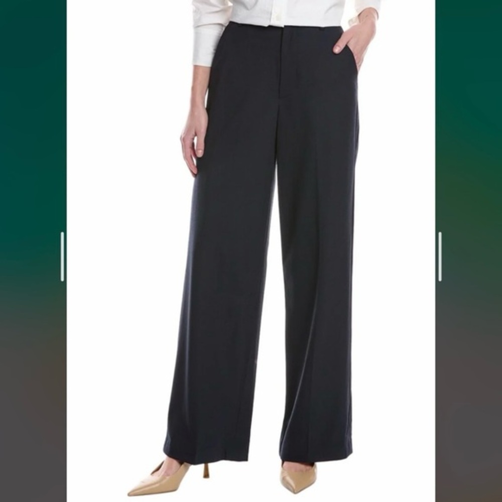 Rag & Bone Women's Andi Stretch Wool Pants in Dark Navy Size 8